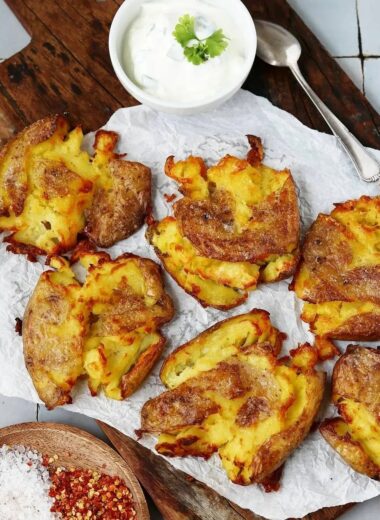 Knusprige Smashed Potatoes – das beste Quetschkartoffel Rezept