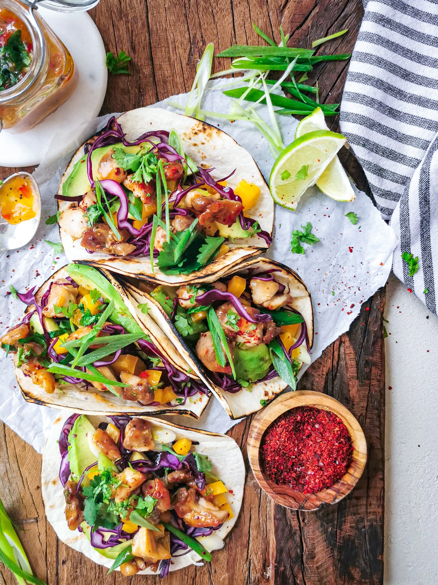 Fruchtig – scharfe Tacos