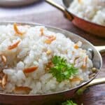 Arabischer Reisarabischer Reis mit Butter und Mini Nudeln