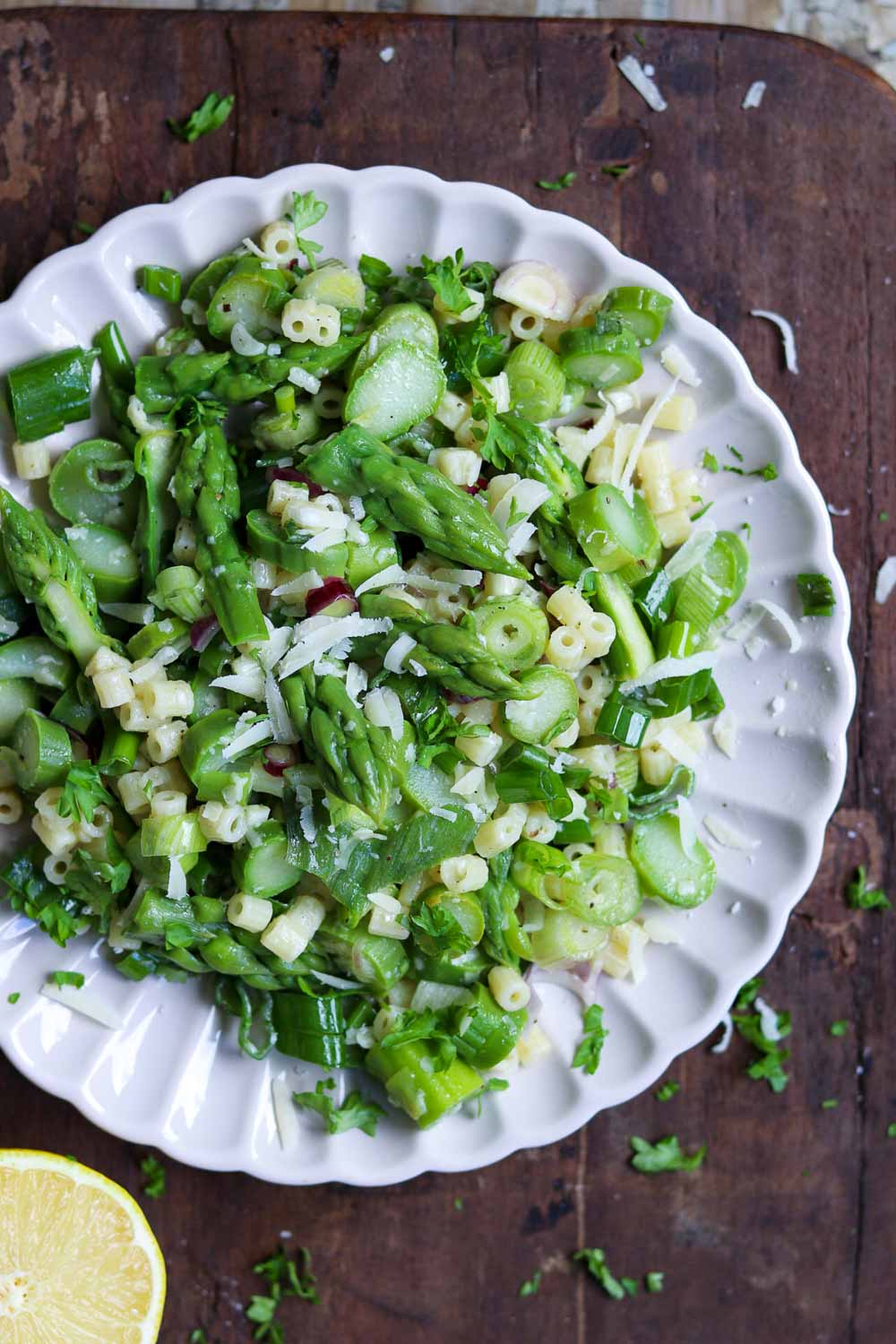 grüner spargel salat