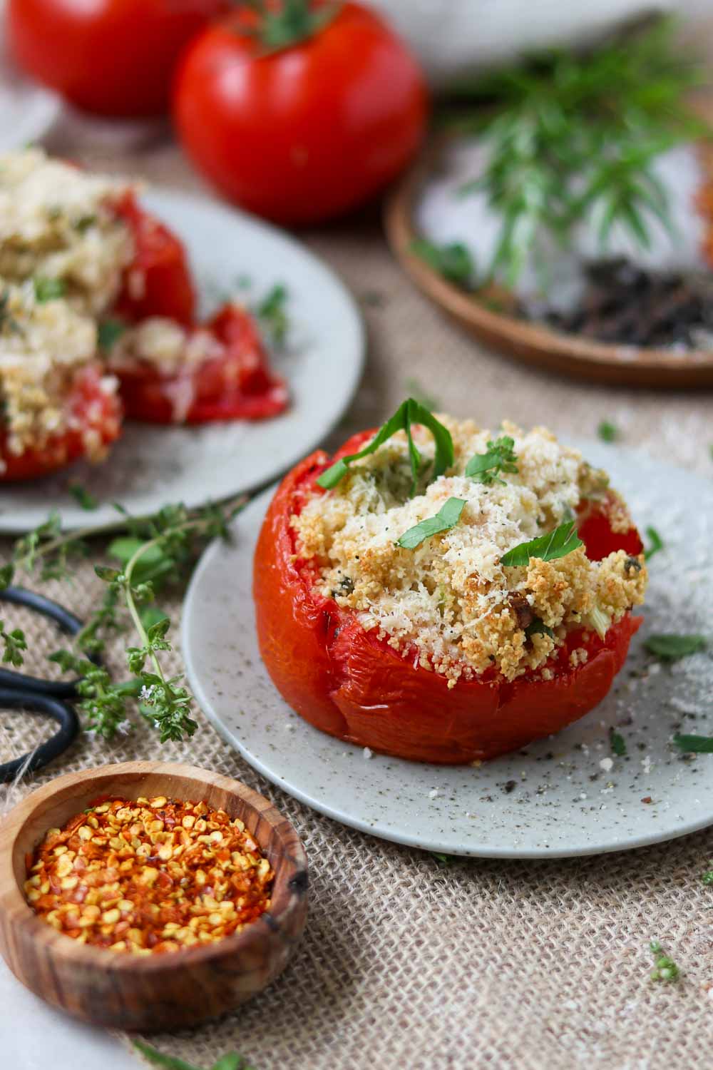 gefüllte tomate vegetarisch mit Couscous