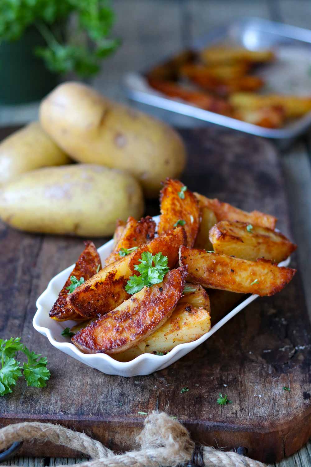 kartoffelwedges im backofen